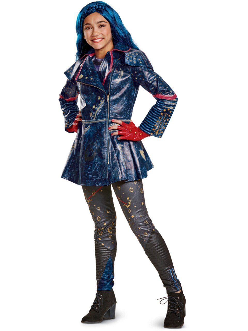 Child's Girls Prestige Disney Descendants 2 Isle Look Evie Costume